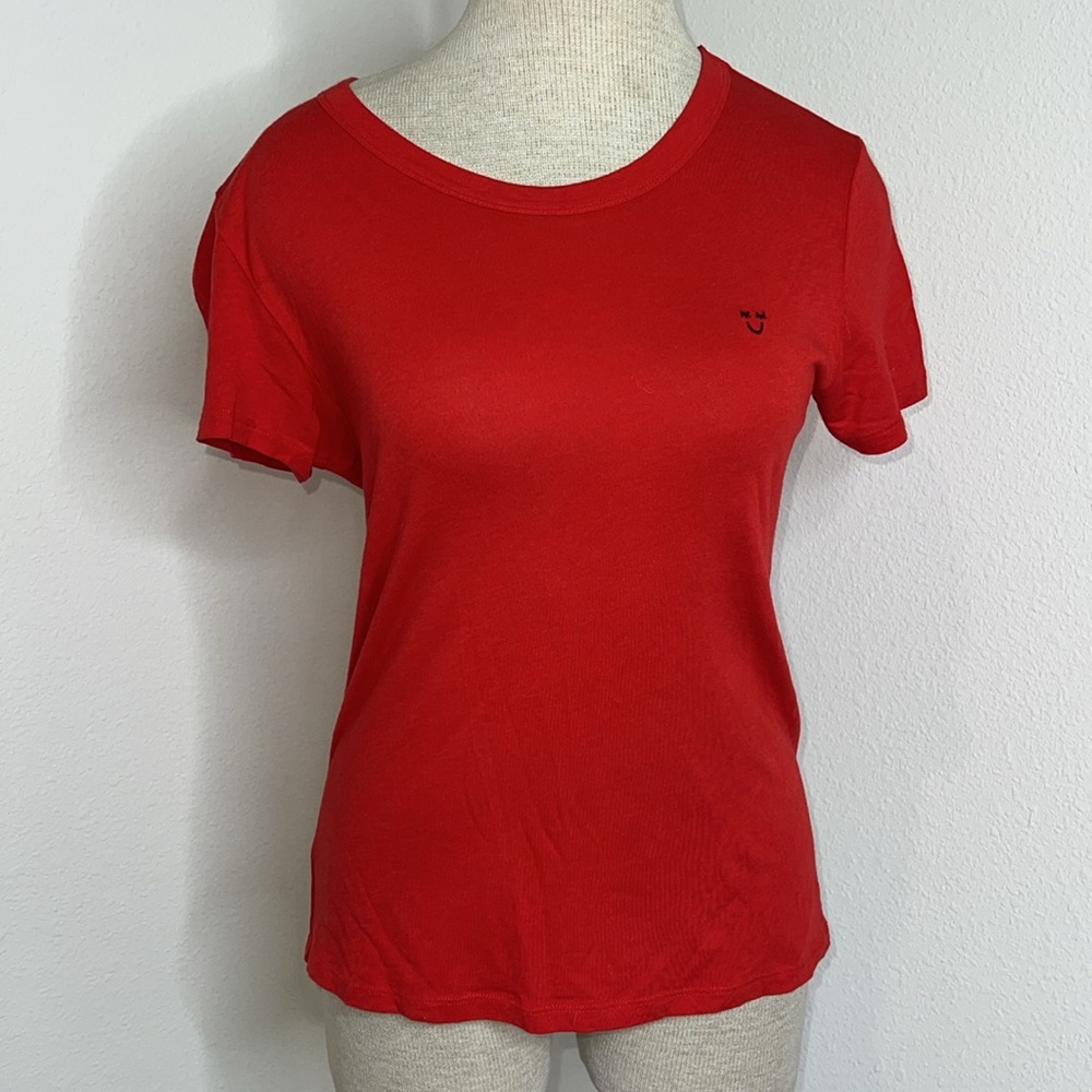 Sunday Best Aritzia Embroidered Smiley Tee